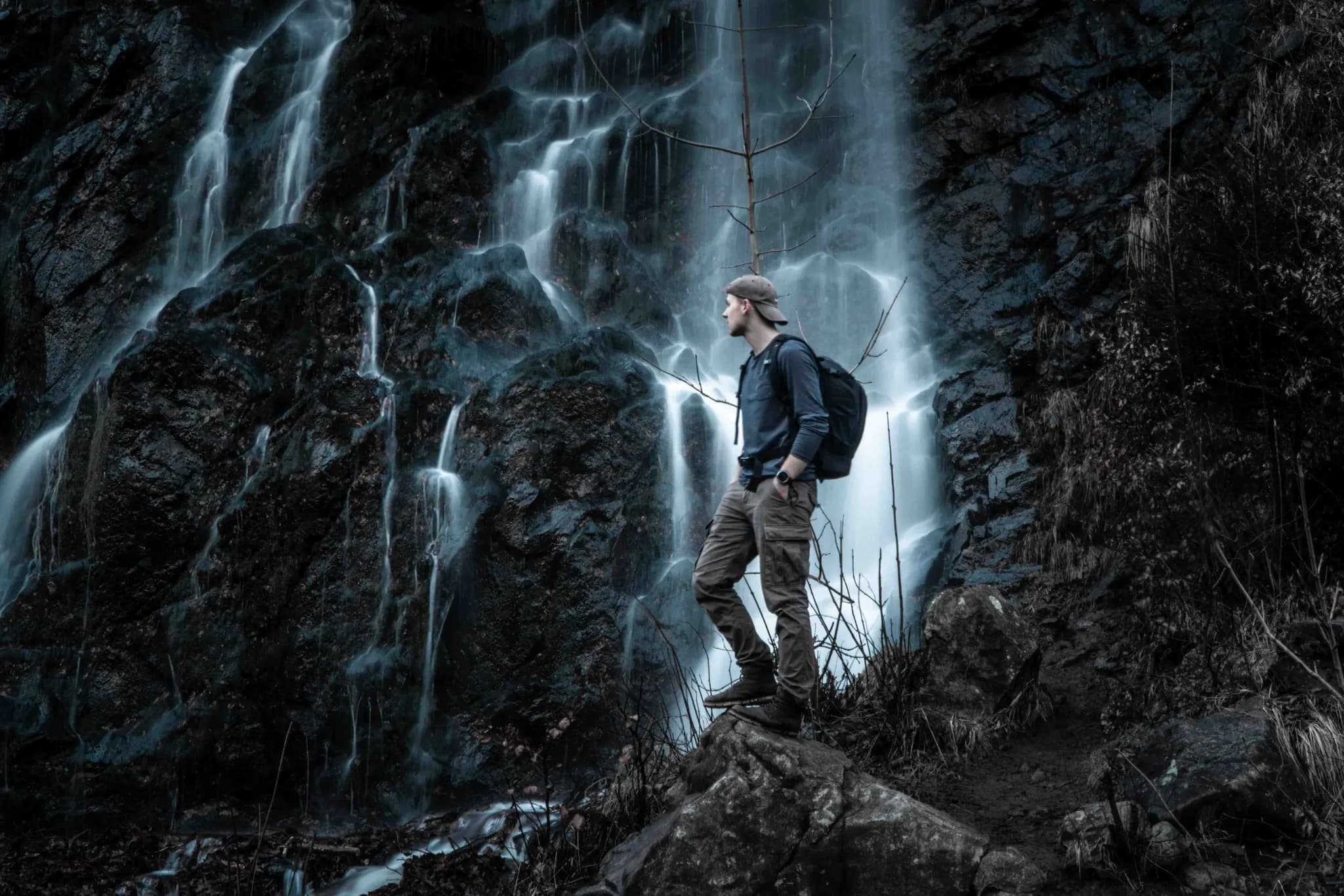 Motorcyclist doing a burnout with smoke