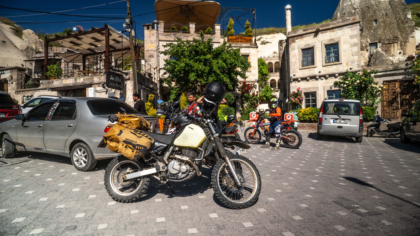 Riding with the local enduro group through the surreal landscape of Cappadocia