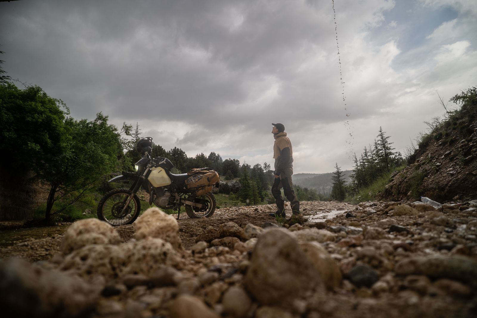 A rainy day on the road in Türkiye